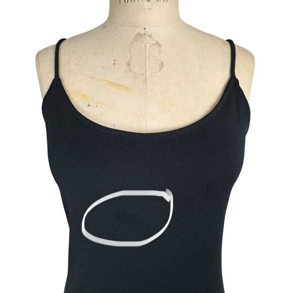 Vintage AJ Bari Womens Maxi Dress 7/8 Black Cape Witchy Boho Fairy Stretch Sheer - Picture 10 of 16